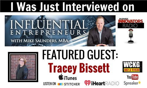 Image of podcast Tracey Bissett on Influential Entrepreneurs with Mike Saunders, MBA